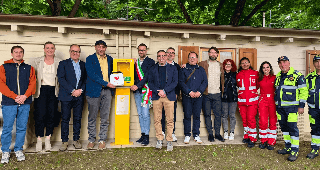 Montelabbate  - Installato un nuovo defibrillatore nel parco cittadino